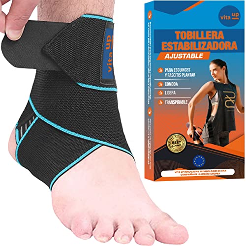 VITA UP Tobillera para esguince - Tobillera Fascitis plantar - Tobillera estabilizadora - Tobillera compresión